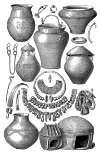 Equipment, jewellery and weapons from the La Tene culture
