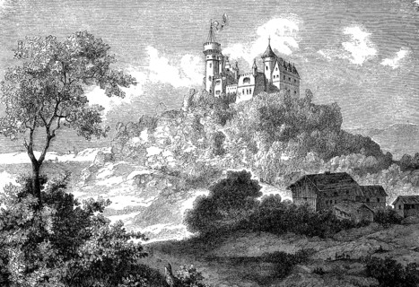Landsberg Castle near Meiningen, Germany