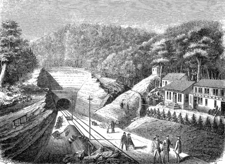 The tunnel of the Werrabahn near Eisenach, Germany