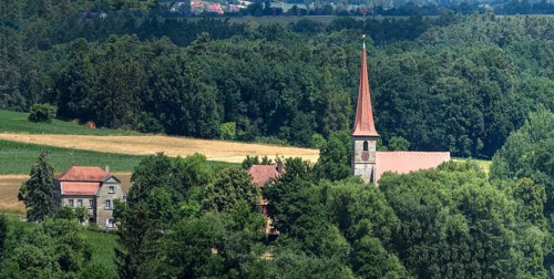 View of the church ensemble, St. Egidien church