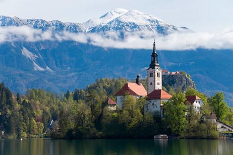 Bled Island with St. Mary's Church, Lake Bled