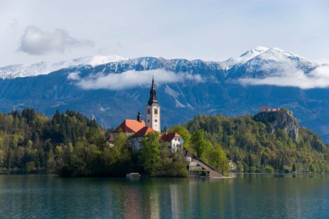 Bled Island with St. Mary's Church, Lake Bled
