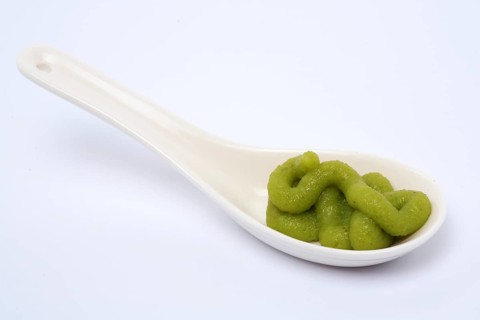 Wasabi, green wasabi paste