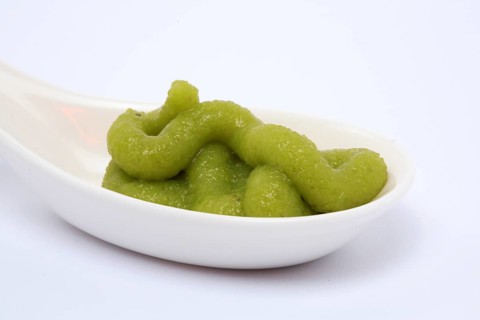 Wasabi, green wasabi paste