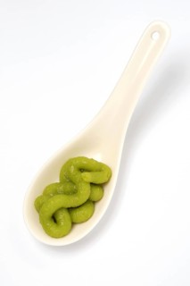Wasabi, green wasabi paste