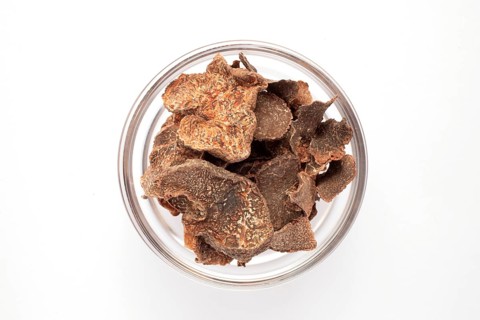 Dried mushrooms, dried truffles