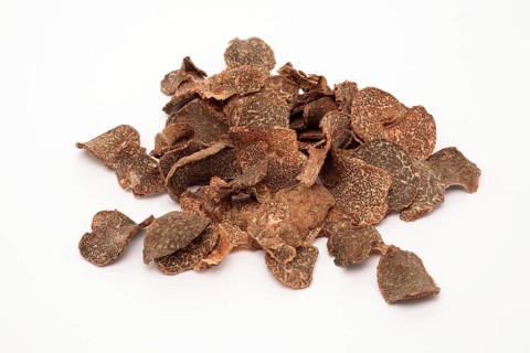 Dried mushrooms, dried truffles