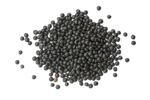 Black beluga lentils,
