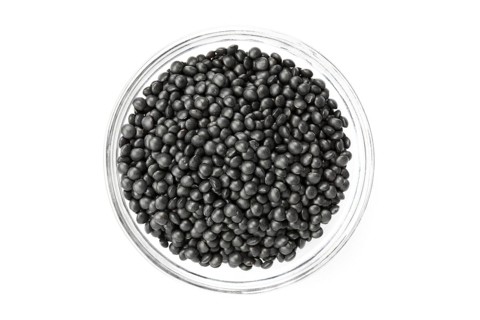Black beluga lentils,