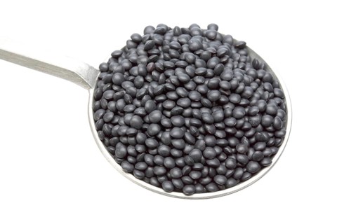 Black beluga lentils,