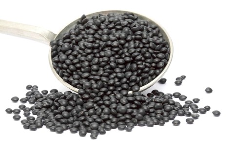Black beluga lentils,