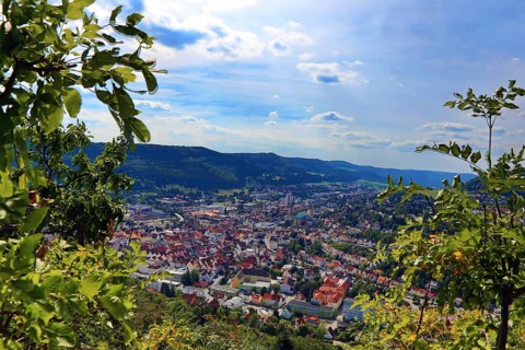 Albstadt from above. Zollernalbkreis, Tuebingen