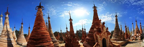 Shwe Inn Dein Pagoda. Indein, Shan State