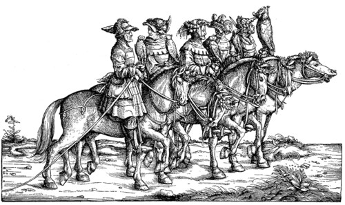 Maximilian's Triumphal Procession is a monumental work from the 16th century, digitally restored reproduction of a 19th century original