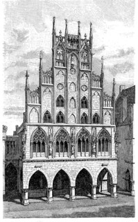 The town hall of Muenster in Westphalia, Germany