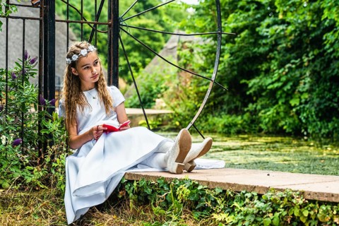 First Holy Communion of Little Girl,