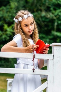 First Holy Communion of Little Girl,