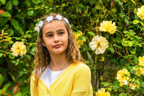 First Holy Communion of Little Girl,