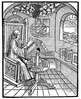 Interior of a scholar's room, year 1500