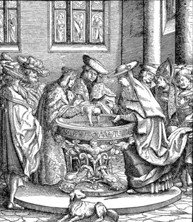 Baptism of Maximilian I. 1459, from 1486 Roman-German King