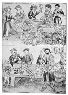 Fish trade, market