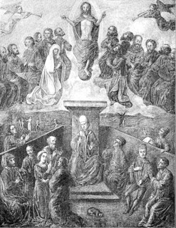 A picture of the judge in the city in the town hall of Graz from 1478, Austria