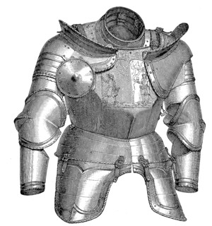 A body covering armour of foot soldiers, Landsknechtharnisch