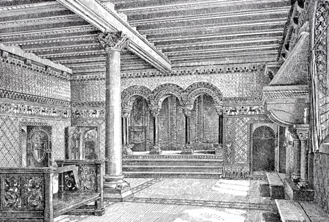 The Landgrave's Room at Wartburg Castle in Thuringia, Germany