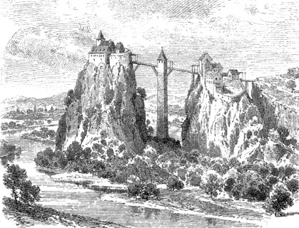 Wildenstein Castle, a castle complex built between 1200 and 1300 AD
