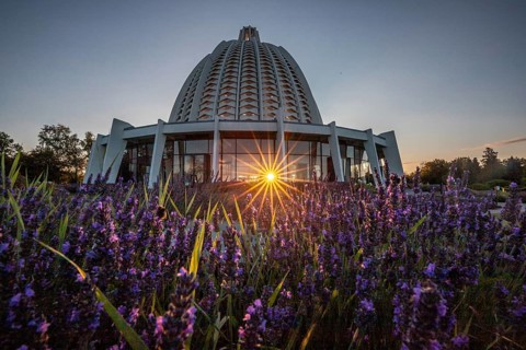 Bahai Temple, only house of worship and religious centre of the Bahai religion in Europe