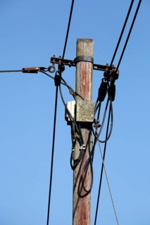 Old telegraph pole, Germany
