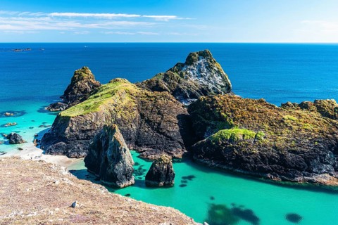 Kynance Cove and Asparagus Island, Cornwall