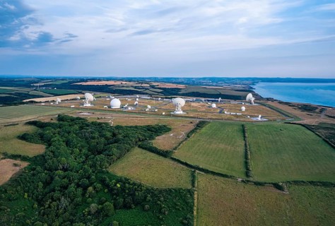 Fields and Farms over GCHQ Bude, GCHQ Composite Signals Organisation Station Morwenstow