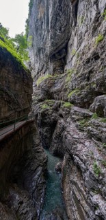 River Breitach in the Breitachklamm gorge near Oberstdorf, Oberallgaeu