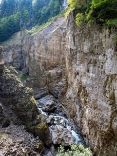 River Breitach in the Breitachklamm gorge near Oberstdorf, Oberallgaeu