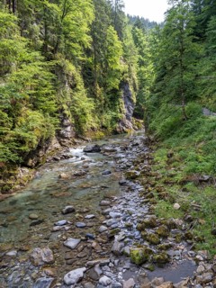 River Breitach in the Breitachklamm gorge near Oberstdorf, Oberallgaeu
