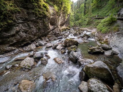 River Breitach in the Breitachklamm gorge near Oberstdorf, Oberallgaeu