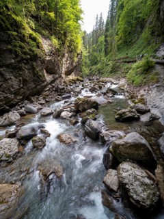 River Breitach in the Breitachklamm gorge near Oberstdorf, Oberallgaeu