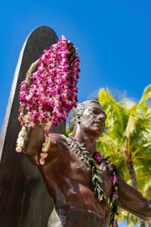 Duke Kahanamoku iconic statue, Ohahu