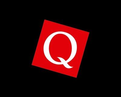 Q magazine, rotated logo