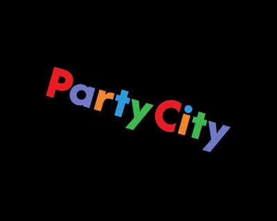 Party City, rotated logo
