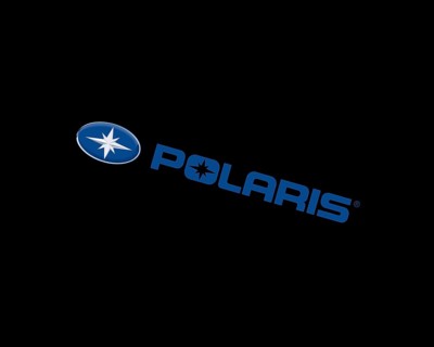 Polaris Inc. rotated logo, black background B