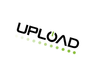 Upload company, rotated logo