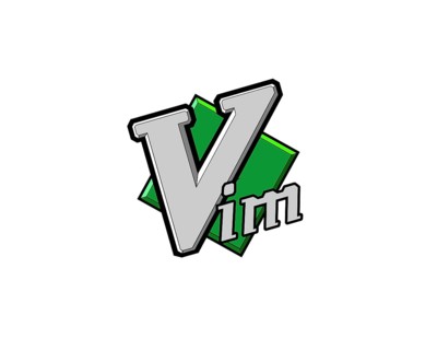 Vim text editor, rotated logo