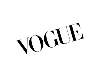 Vogue magazine, rotated logo