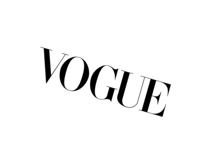 Vogue magazine, rotated logo