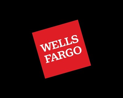Wells Fargo, rotated logo