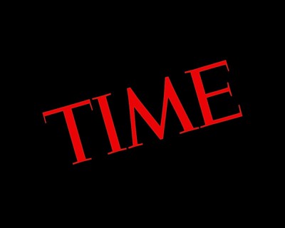 Time magazine, rotated logo
