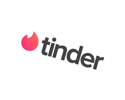 Tinder app, rotated logo