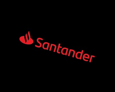 Santander Bank, rotated logo